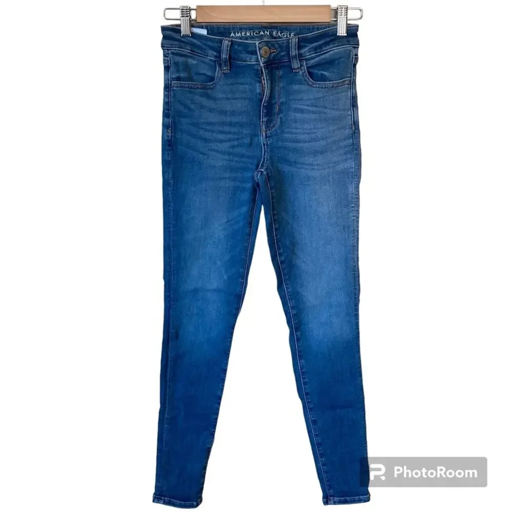 American Eagle Next Level Stretch Skinny Jeans Size 2 - Picture 1 of 8